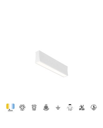 HANOK * APLIQUE LED 14W 3000K 110º BLANCA